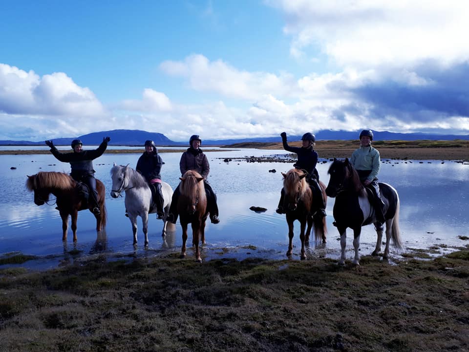 Long riding tour in south Iceland.