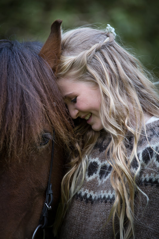 Photoshoot with the Icelandic horses