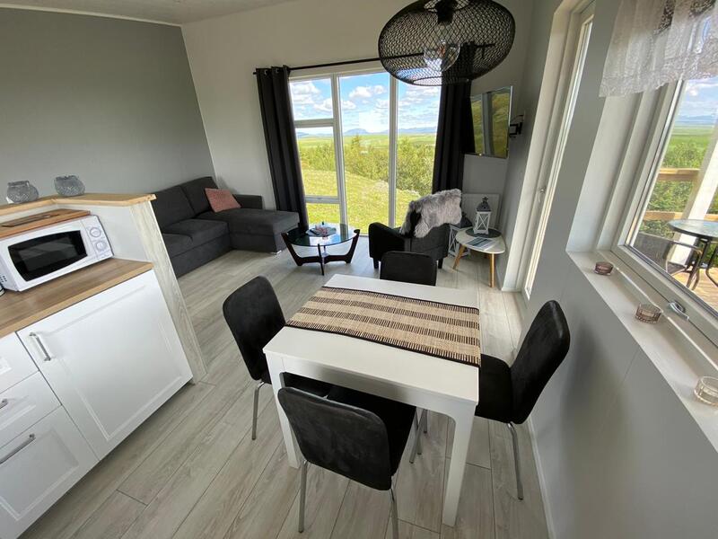 The Panorama house accommodation at Skeiðvellir.
