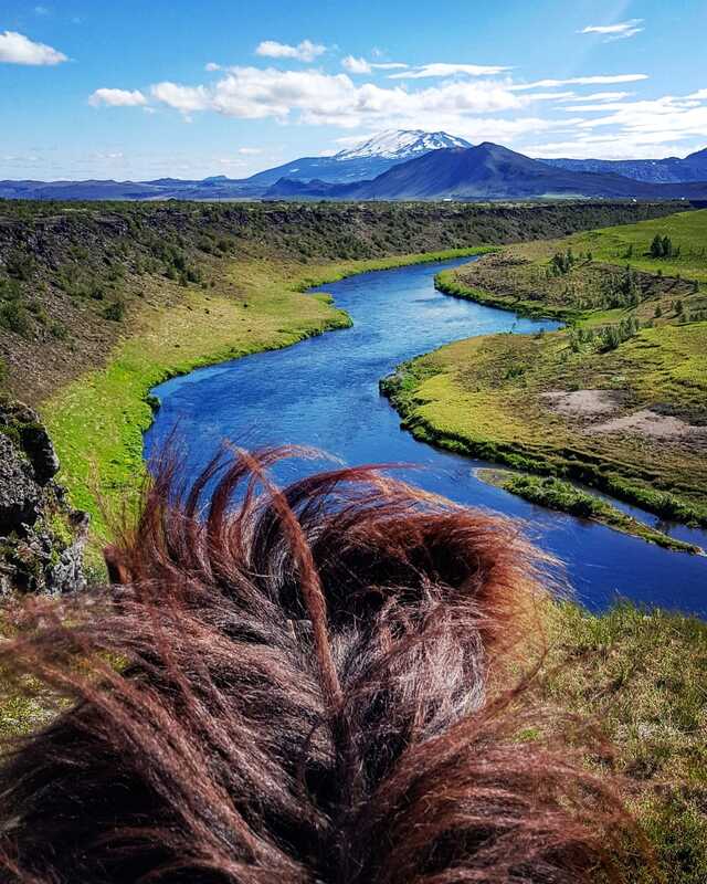 Long horseback riding tour in Iceland.
